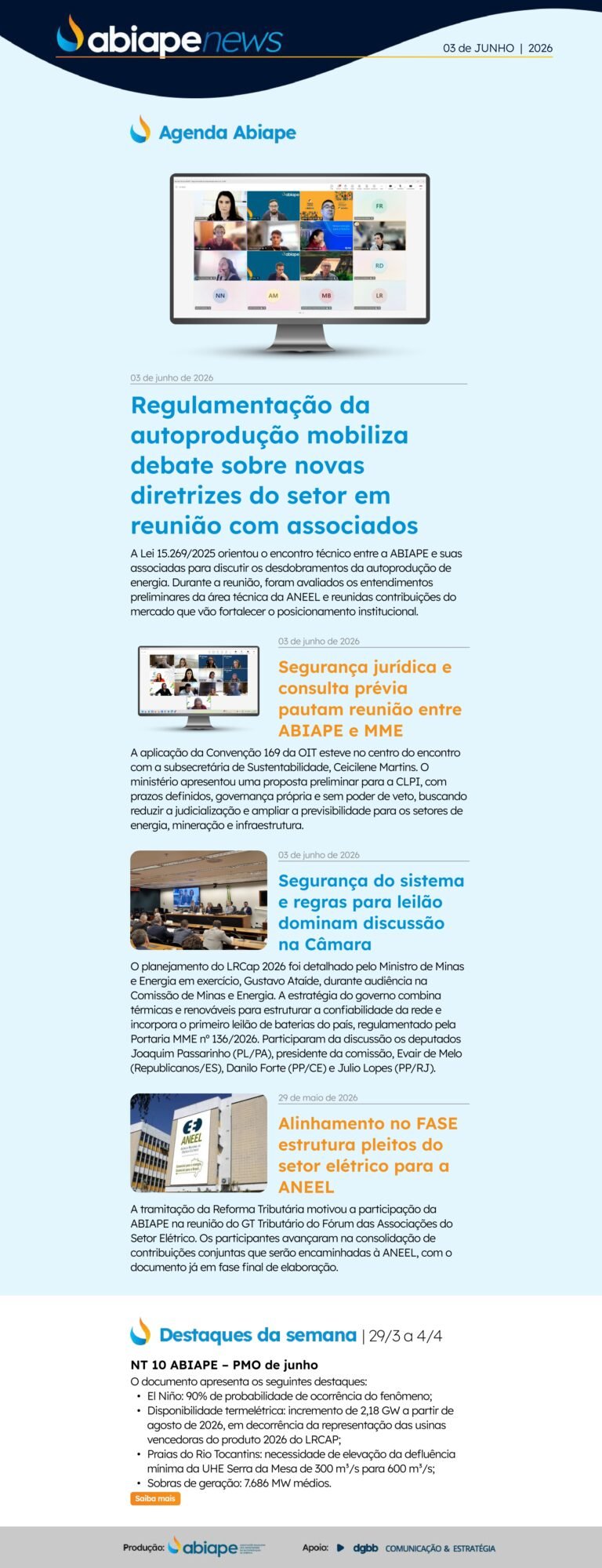 Brasília, 3 de junho de 2026