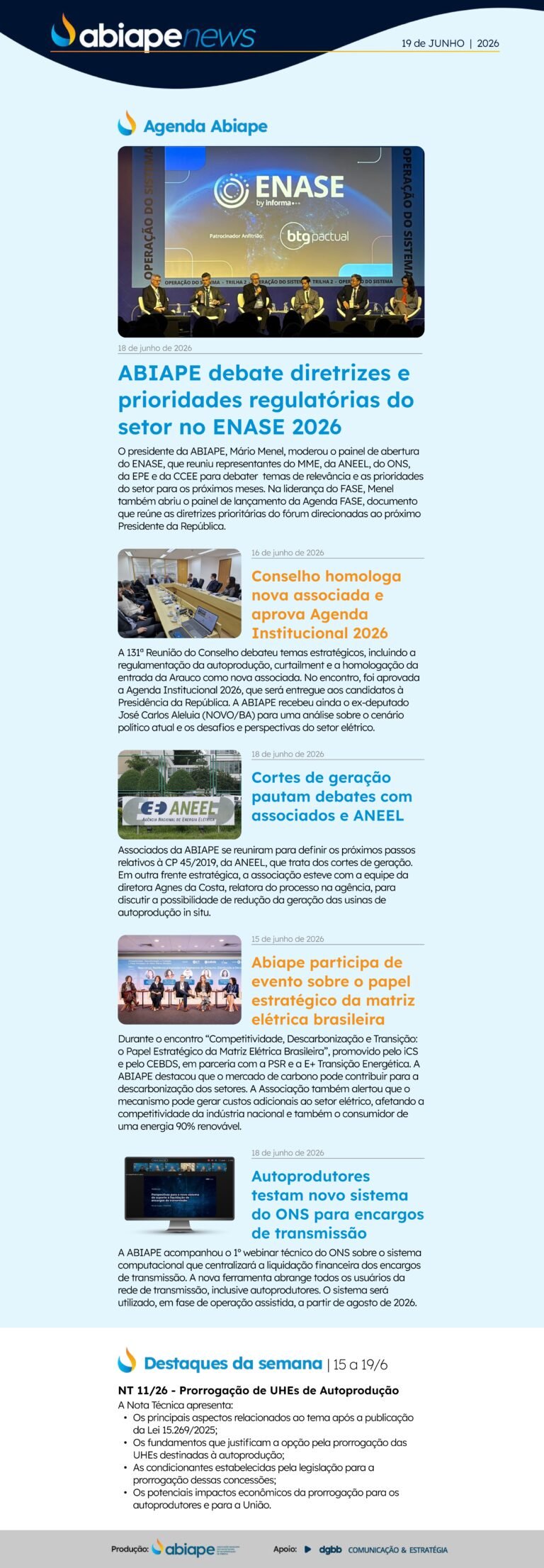 Brasília, 19 de junho de 2026
